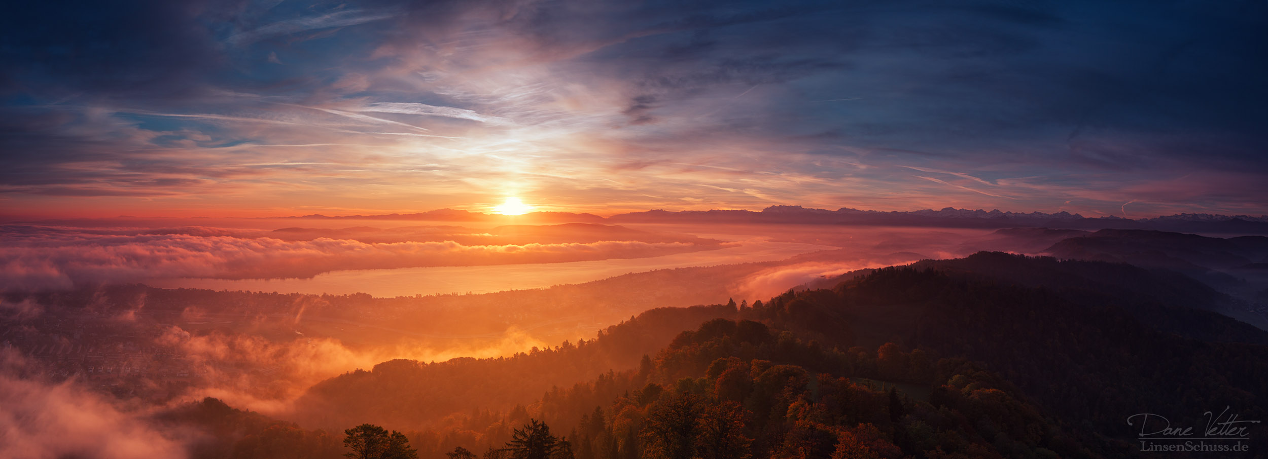 Sonnenaufgang am Uetliberg